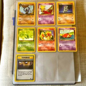 Pokémon Team Rocket cards set of 7 includes 2 Uncommon & 5 Common